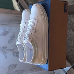 Keds Women's Harbor Canvas Sneaker, 10 M US White